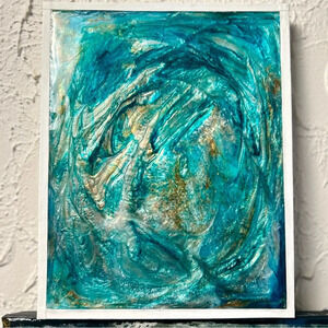 Original Abstract Artwork | Resin | Handmade Accent Art Wall Decor 8x10